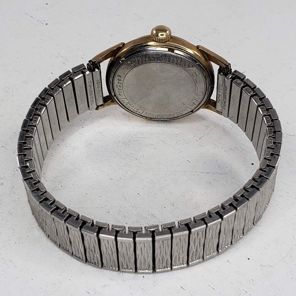 Vintage Bulova Self-winding Men's Watch 10K RGP Bezel Flex On Stainless Steel - Picture 4 of 11